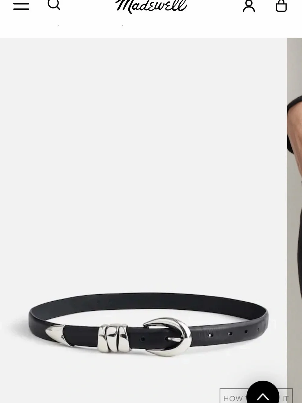 Madewell Triple Metal Keeper Belt